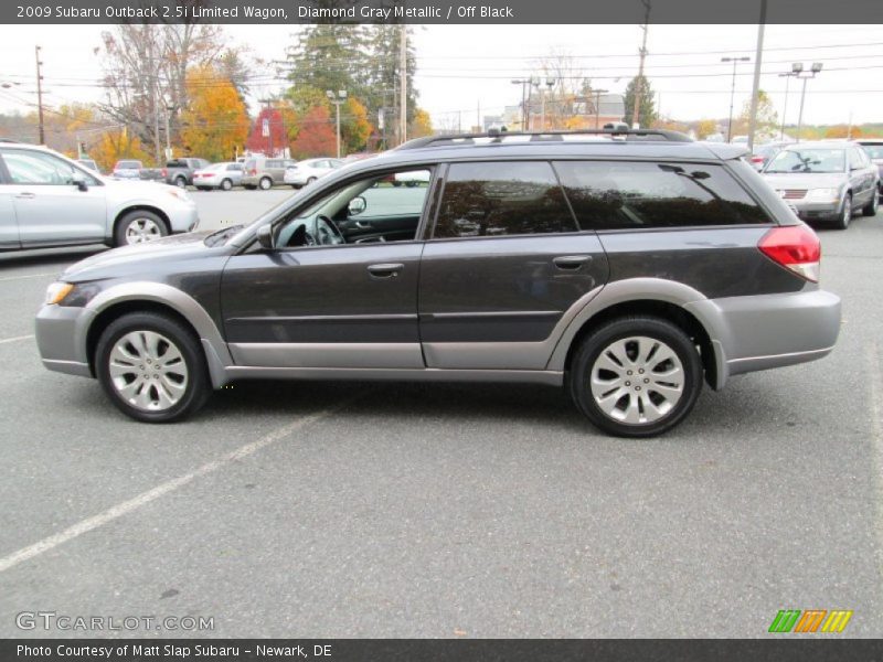 Diamond Gray Metallic / Off Black 2009 Subaru Outback 2.5i Limited Wagon