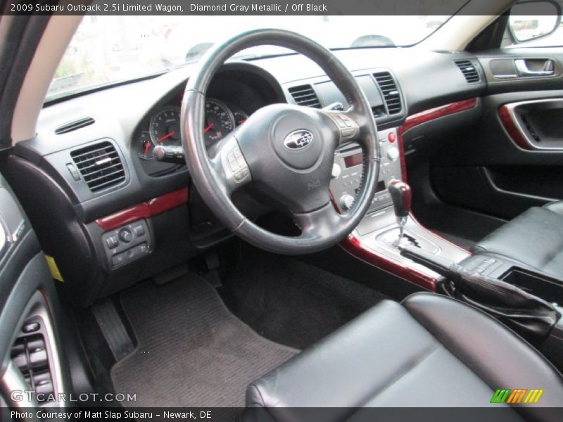 Diamond Gray Metallic / Off Black 2009 Subaru Outback 2.5i Limited Wagon