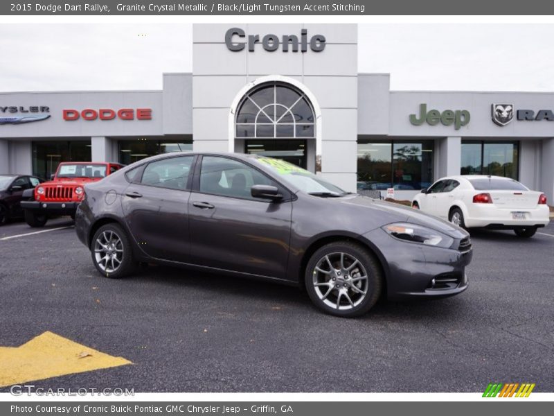 Granite Crystal Metallic / Black/Light Tungsten Accent Stitching 2015 Dodge Dart Rallye