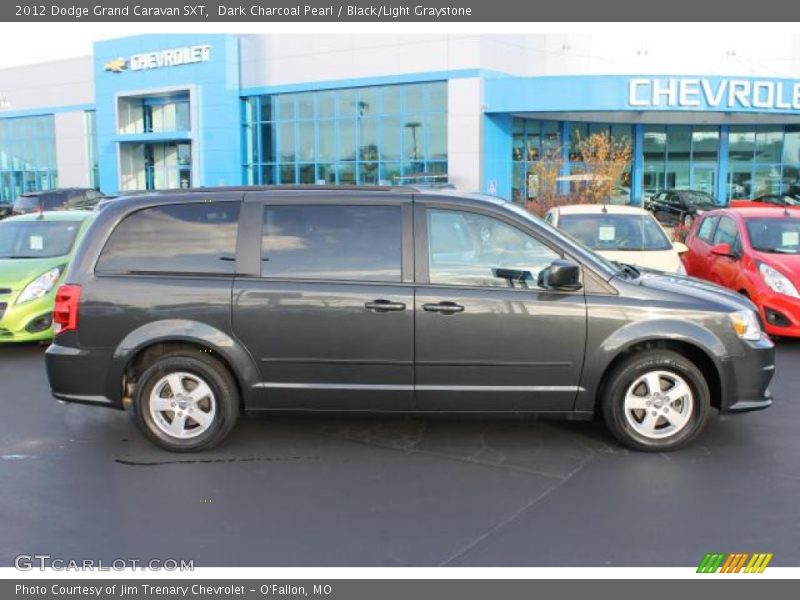 Dark Charcoal Pearl / Black/Light Graystone 2012 Dodge Grand Caravan SXT