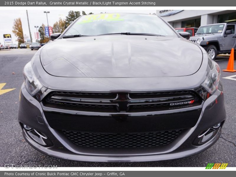 Granite Crystal Metallic / Black/Light Tungsten Accent Stitching 2015 Dodge Dart Rallye