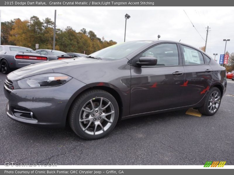 Granite Crystal Metallic / Black/Light Tungsten Accent Stitching 2015 Dodge Dart Rallye