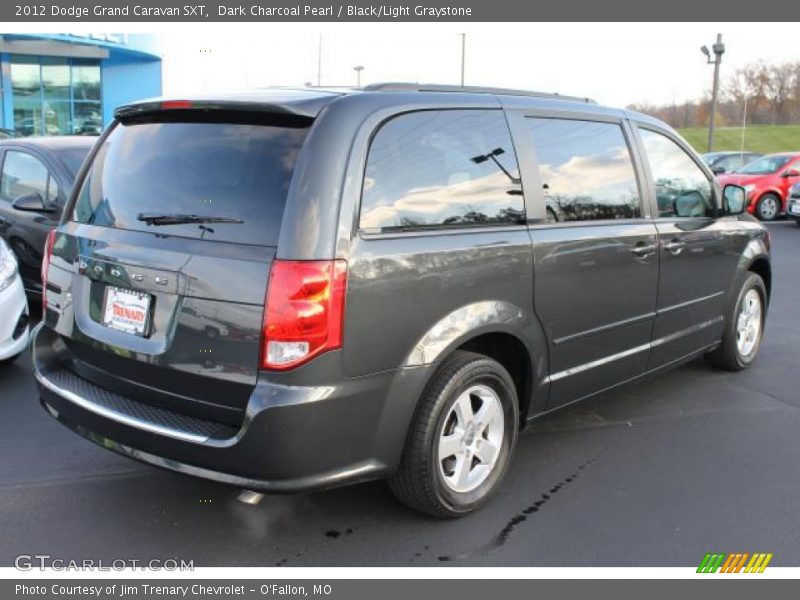 Dark Charcoal Pearl / Black/Light Graystone 2012 Dodge Grand Caravan SXT