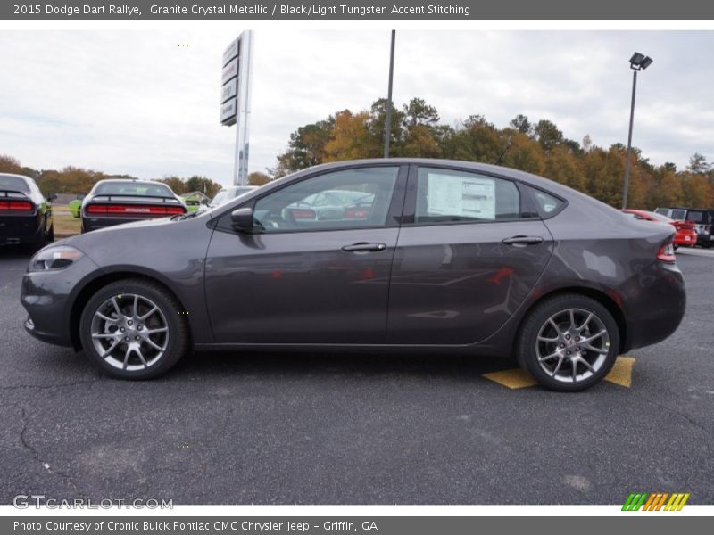Granite Crystal Metallic / Black/Light Tungsten Accent Stitching 2015 Dodge Dart Rallye