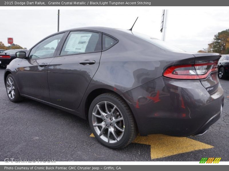 Granite Crystal Metallic / Black/Light Tungsten Accent Stitching 2015 Dodge Dart Rallye