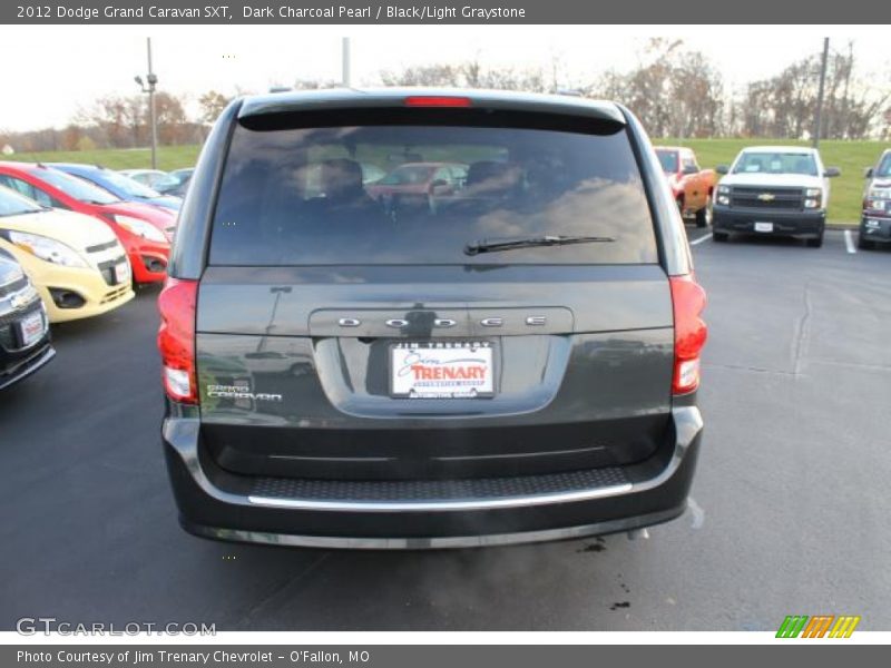 Dark Charcoal Pearl / Black/Light Graystone 2012 Dodge Grand Caravan SXT
