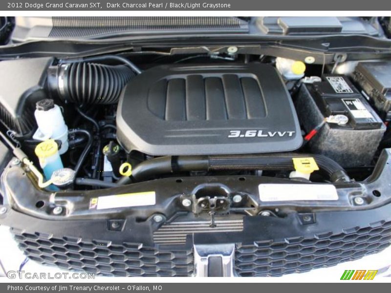 Dark Charcoal Pearl / Black/Light Graystone 2012 Dodge Grand Caravan SXT