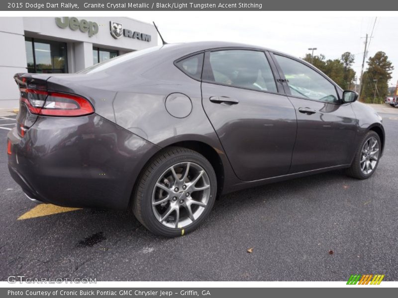 Granite Crystal Metallic / Black/Light Tungsten Accent Stitching 2015 Dodge Dart Rallye
