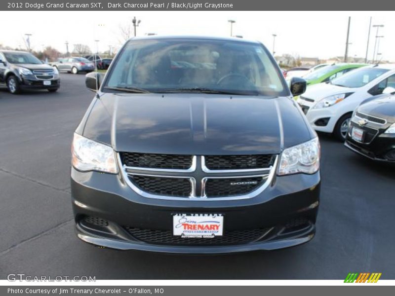 Dark Charcoal Pearl / Black/Light Graystone 2012 Dodge Grand Caravan SXT