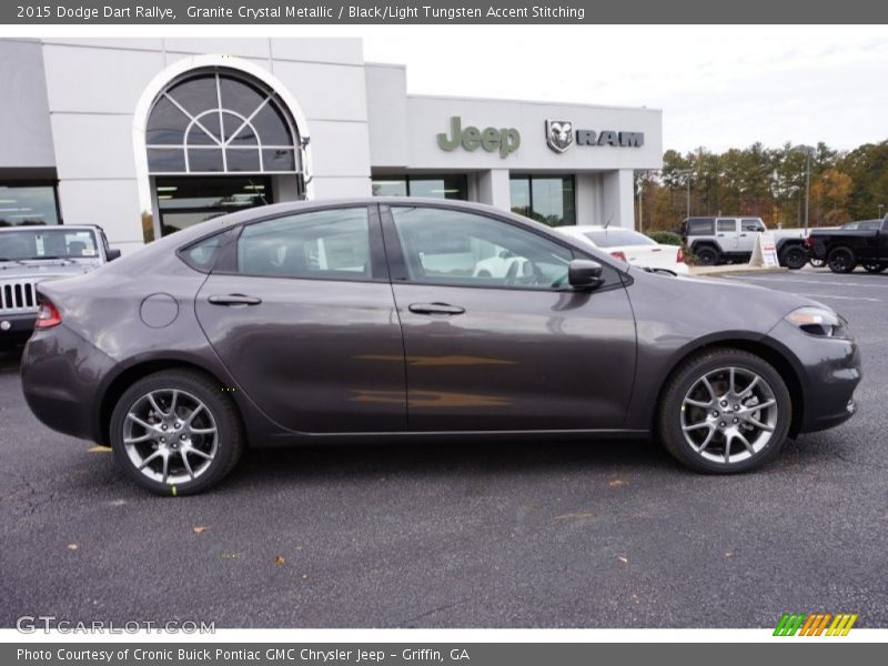 Granite Crystal Metallic / Black/Light Tungsten Accent Stitching 2015 Dodge Dart Rallye