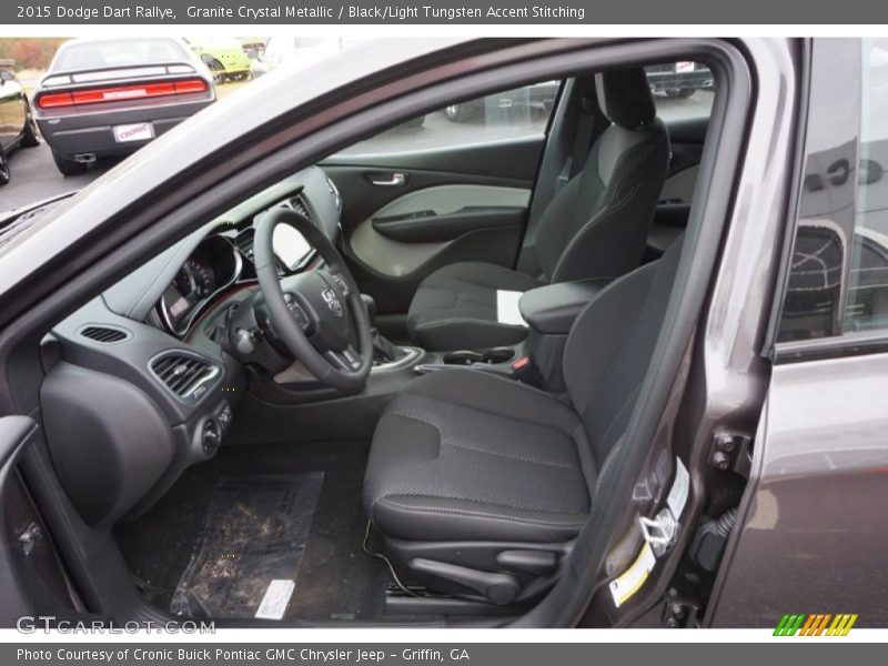 Granite Crystal Metallic / Black/Light Tungsten Accent Stitching 2015 Dodge Dart Rallye