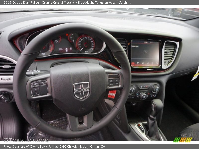 Granite Crystal Metallic / Black/Light Tungsten Accent Stitching 2015 Dodge Dart Rallye
