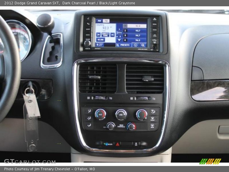 Dark Charcoal Pearl / Black/Light Graystone 2012 Dodge Grand Caravan SXT