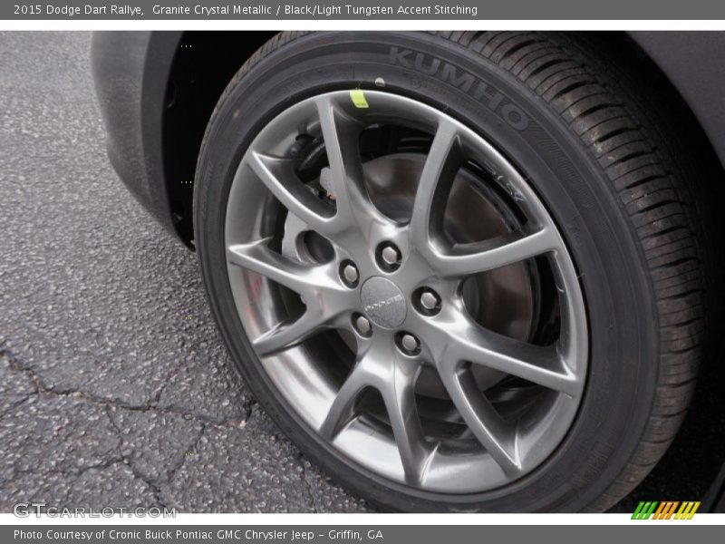 Granite Crystal Metallic / Black/Light Tungsten Accent Stitching 2015 Dodge Dart Rallye