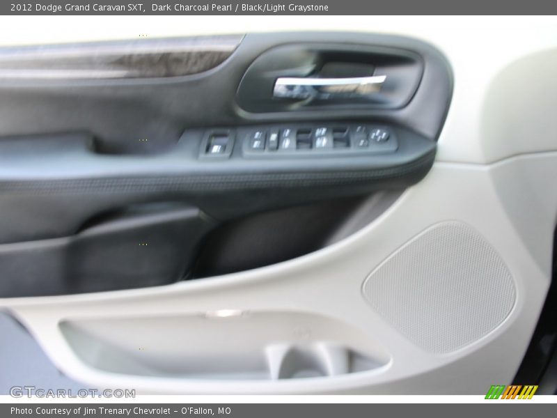 Dark Charcoal Pearl / Black/Light Graystone 2012 Dodge Grand Caravan SXT