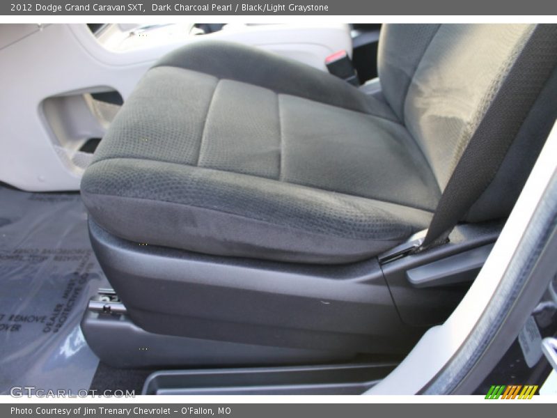 Dark Charcoal Pearl / Black/Light Graystone 2012 Dodge Grand Caravan SXT