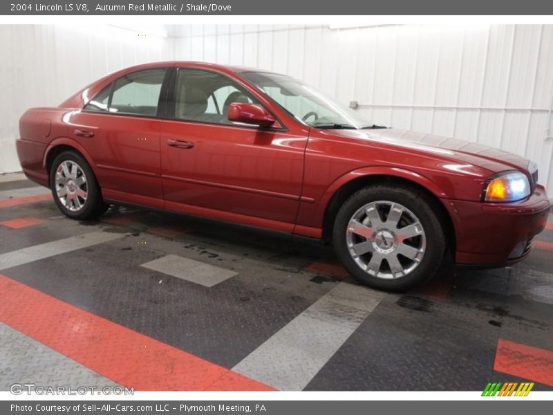 Autumn Red Metallic / Shale/Dove 2004 Lincoln LS V8