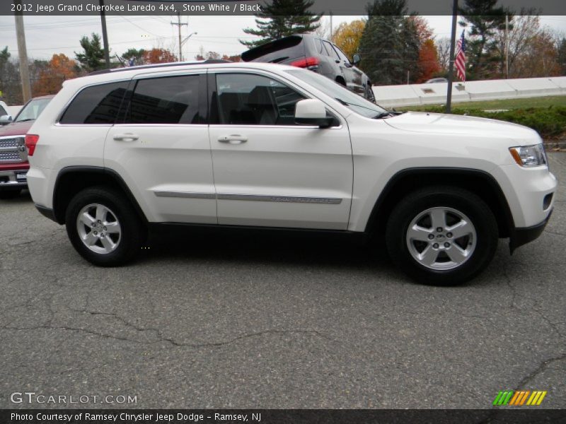 Stone White / Black 2012 Jeep Grand Cherokee Laredo 4x4