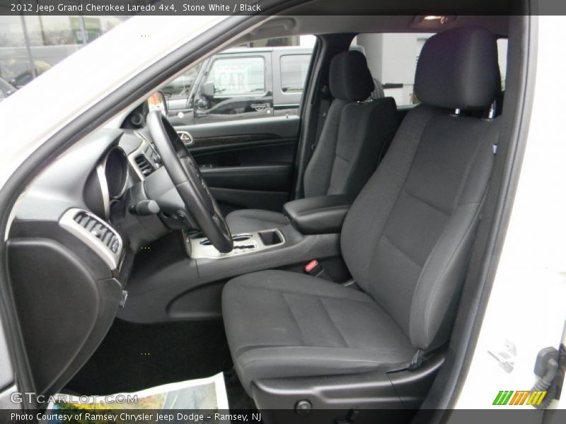 Stone White / Black 2012 Jeep Grand Cherokee Laredo 4x4