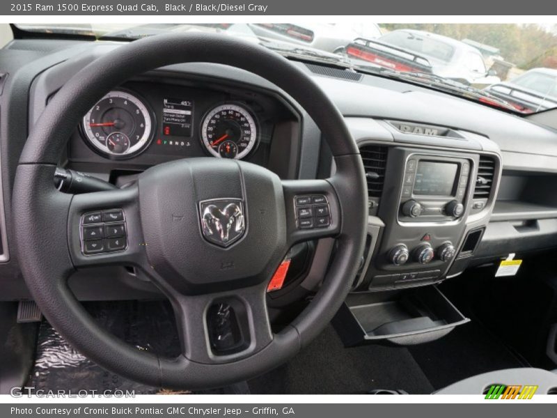 Black / Black/Diesel Gray 2015 Ram 1500 Express Quad Cab