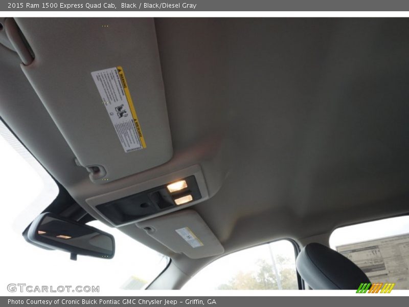 Black / Black/Diesel Gray 2015 Ram 1500 Express Quad Cab