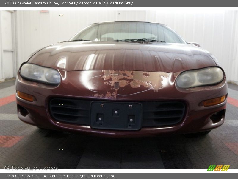 Monterey Maroon Metallic / Medium Gray 2000 Chevrolet Camaro Coupe