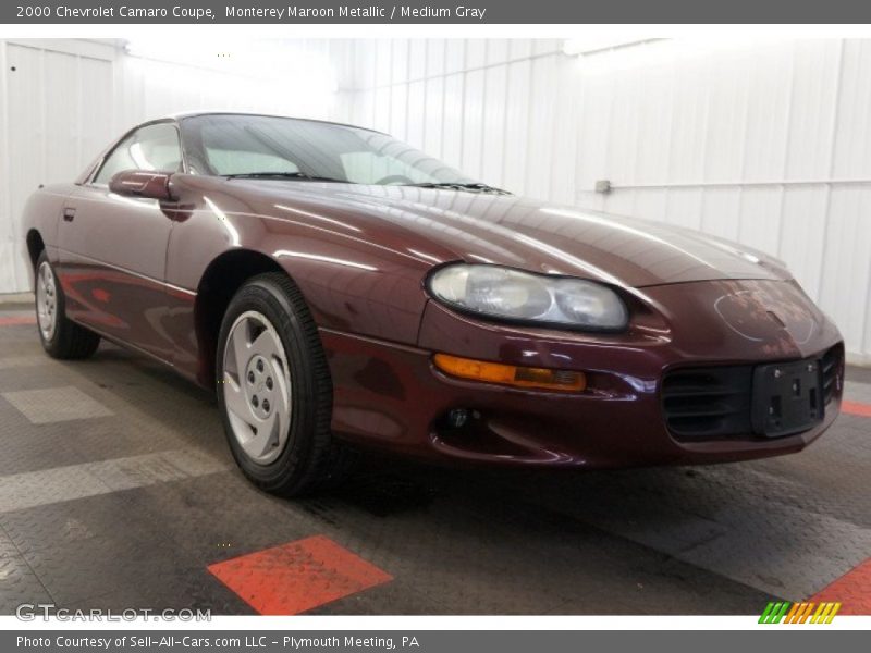 Monterey Maroon Metallic / Medium Gray 2000 Chevrolet Camaro Coupe