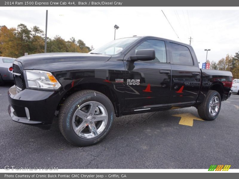 Black / Black/Diesel Gray 2014 Ram 1500 Express Crew Cab 4x4