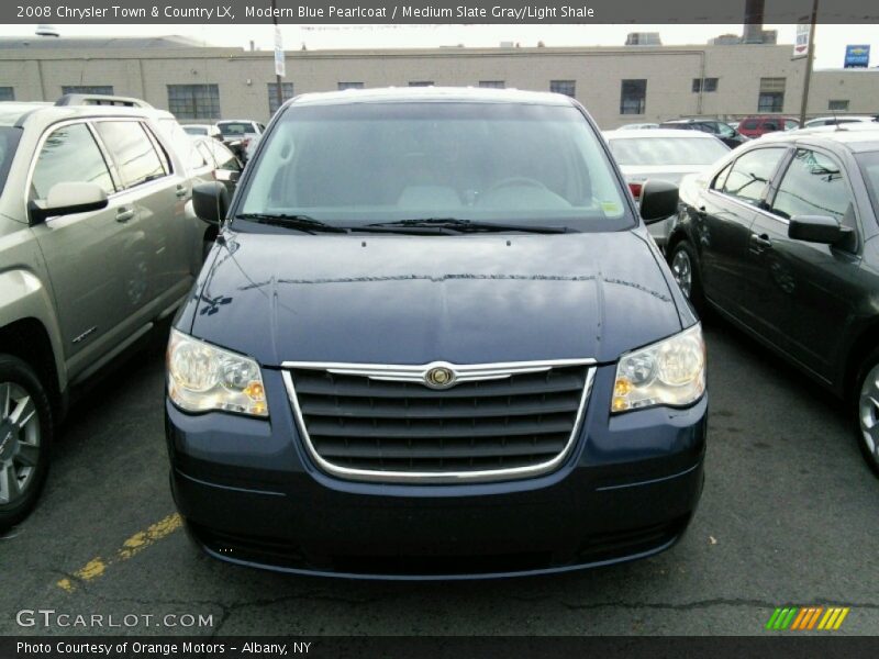 Modern Blue Pearlcoat / Medium Slate Gray/Light Shale 2008 Chrysler Town & Country LX