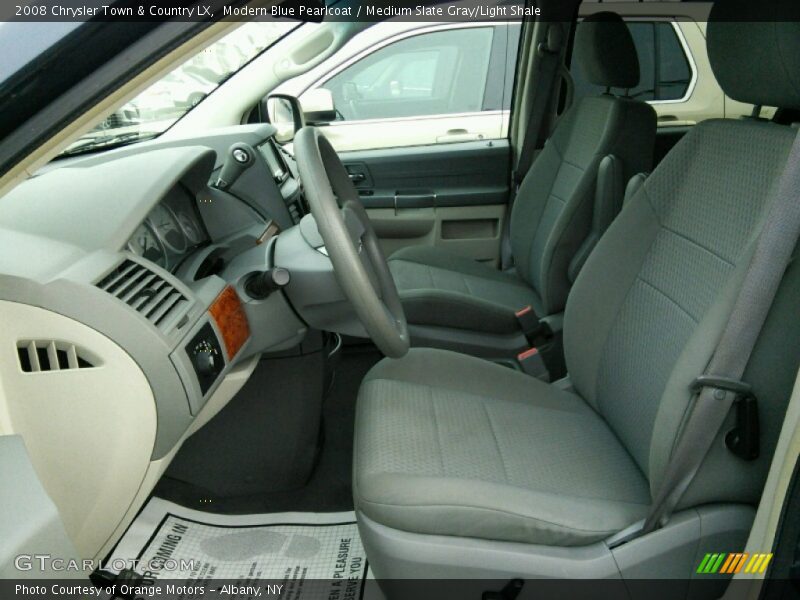 Modern Blue Pearlcoat / Medium Slate Gray/Light Shale 2008 Chrysler Town & Country LX