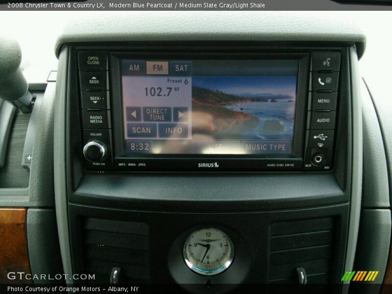 Modern Blue Pearlcoat / Medium Slate Gray/Light Shale 2008 Chrysler Town & Country LX