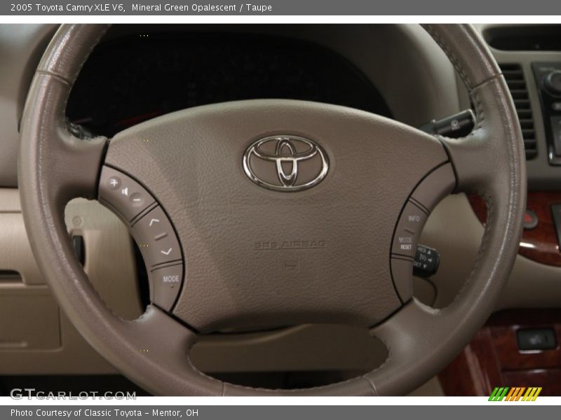 Mineral Green Opalescent / Taupe 2005 Toyota Camry XLE V6