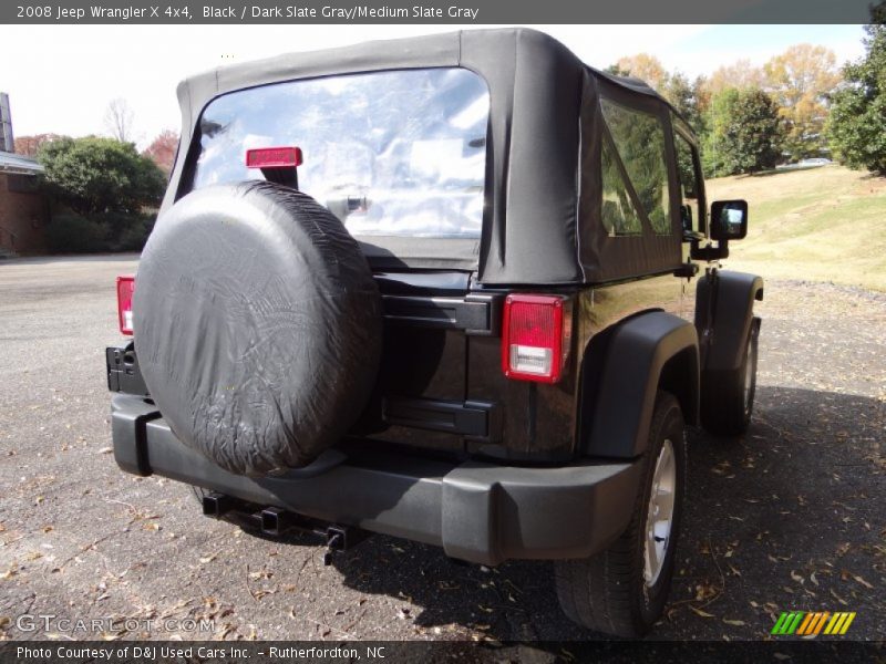 Black / Dark Slate Gray/Medium Slate Gray 2008 Jeep Wrangler X 4x4