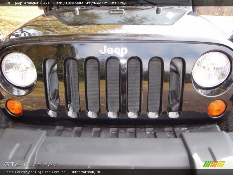 Black / Dark Slate Gray/Medium Slate Gray 2008 Jeep Wrangler X 4x4