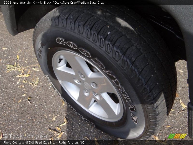 Black / Dark Slate Gray/Medium Slate Gray 2008 Jeep Wrangler X 4x4