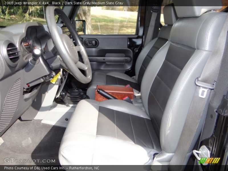 Black / Dark Slate Gray/Medium Slate Gray 2008 Jeep Wrangler X 4x4