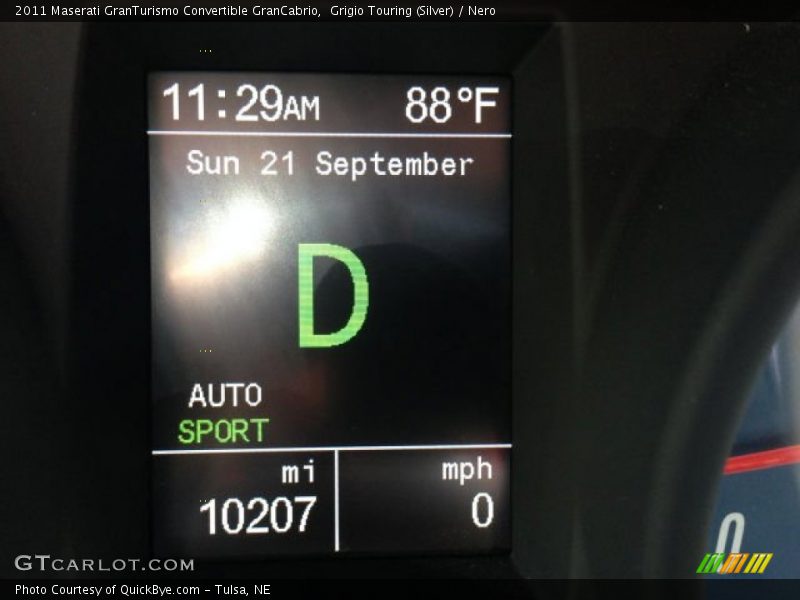 Grigio Touring (Silver) / Nero 2011 Maserati GranTurismo Convertible GranCabrio