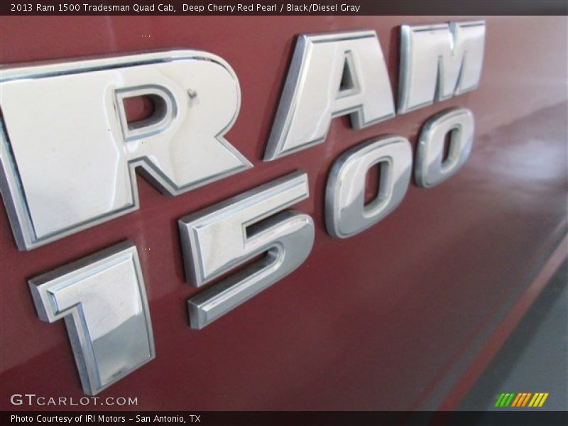 Deep Cherry Red Pearl / Black/Diesel Gray 2013 Ram 1500 Tradesman Quad Cab