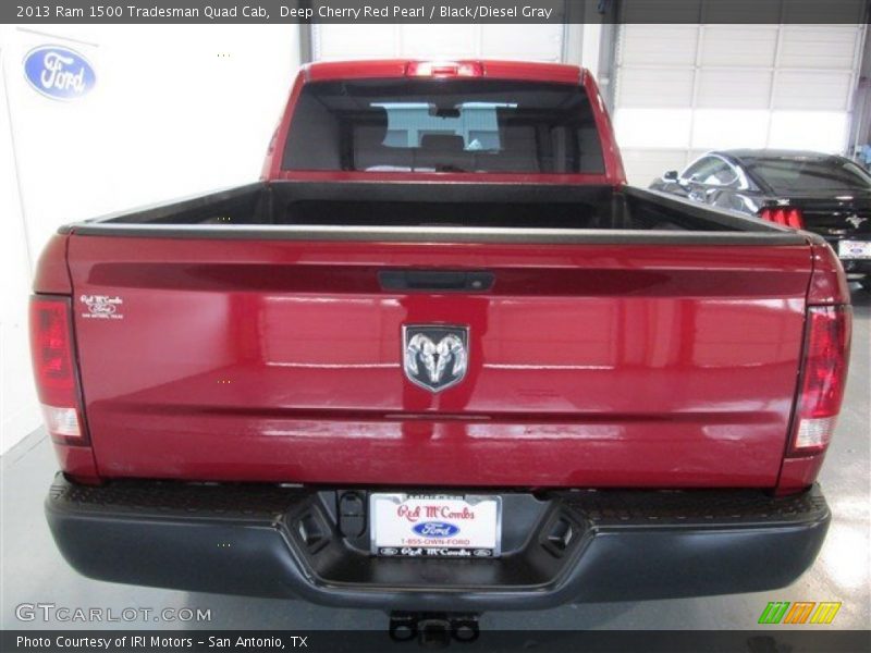 Deep Cherry Red Pearl / Black/Diesel Gray 2013 Ram 1500 Tradesman Quad Cab