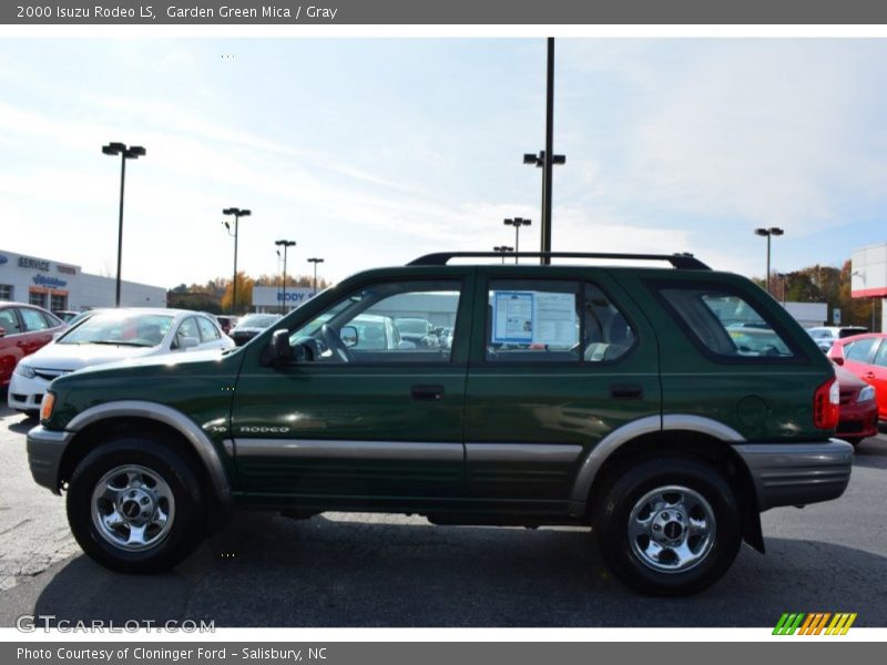 Garden Green Mica / Gray 2000 Isuzu Rodeo LS