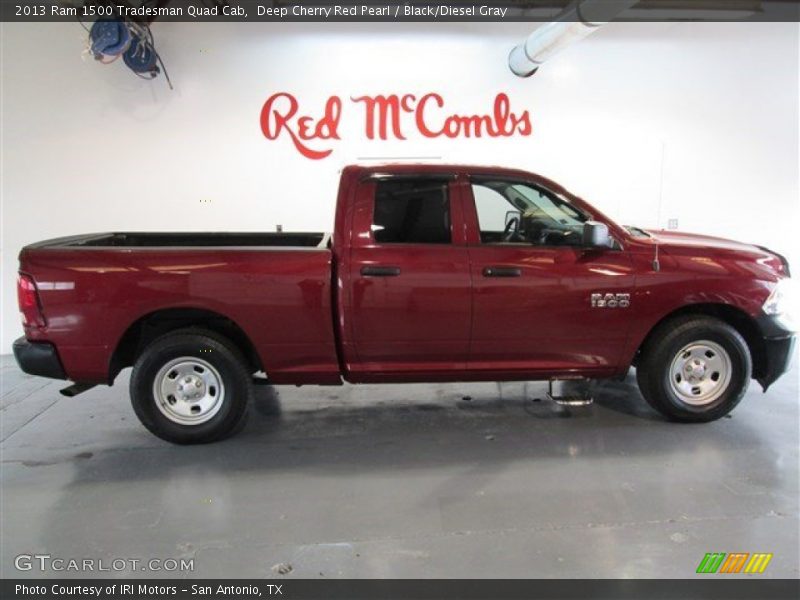 Deep Cherry Red Pearl / Black/Diesel Gray 2013 Ram 1500 Tradesman Quad Cab
