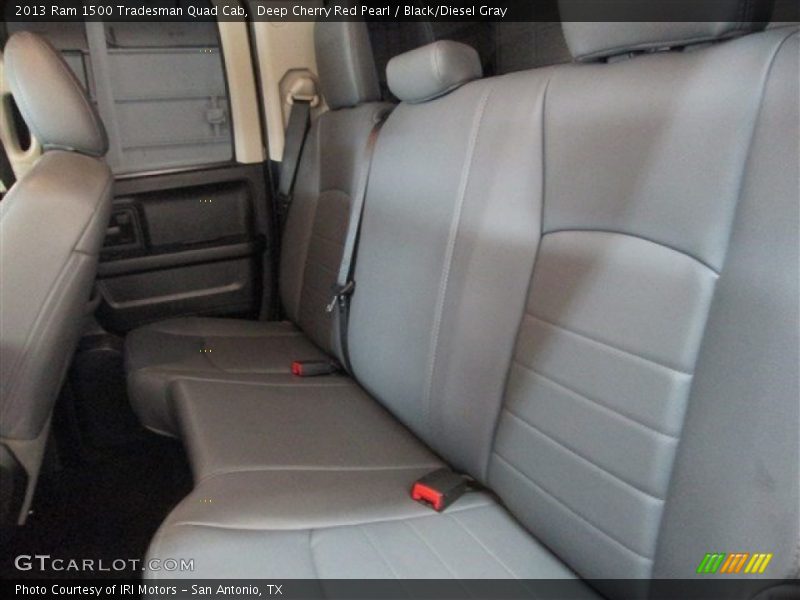 Deep Cherry Red Pearl / Black/Diesel Gray 2013 Ram 1500 Tradesman Quad Cab