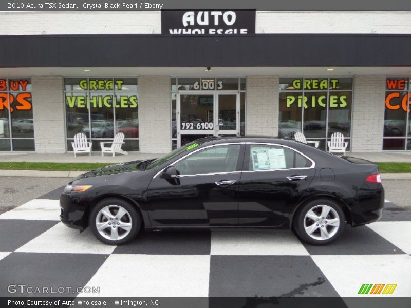 Crystal Black Pearl / Ebony 2010 Acura TSX Sedan