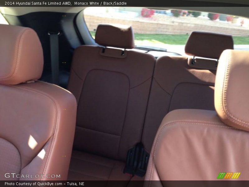 Monaco White / Black/Saddle 2014 Hyundai Santa Fe Limited AWD