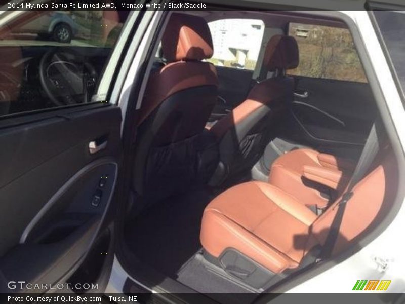 Monaco White / Black/Saddle 2014 Hyundai Santa Fe Limited AWD