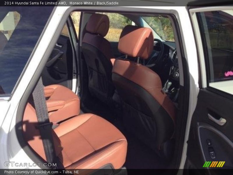 Monaco White / Black/Saddle 2014 Hyundai Santa Fe Limited AWD