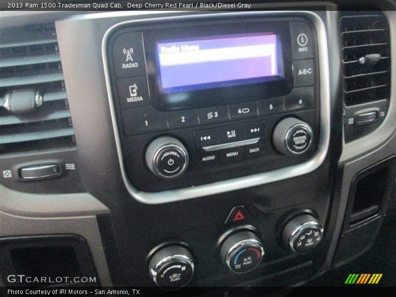 Deep Cherry Red Pearl / Black/Diesel Gray 2013 Ram 1500 Tradesman Quad Cab