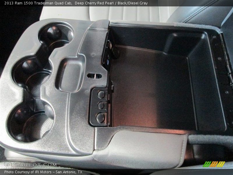 Deep Cherry Red Pearl / Black/Diesel Gray 2013 Ram 1500 Tradesman Quad Cab