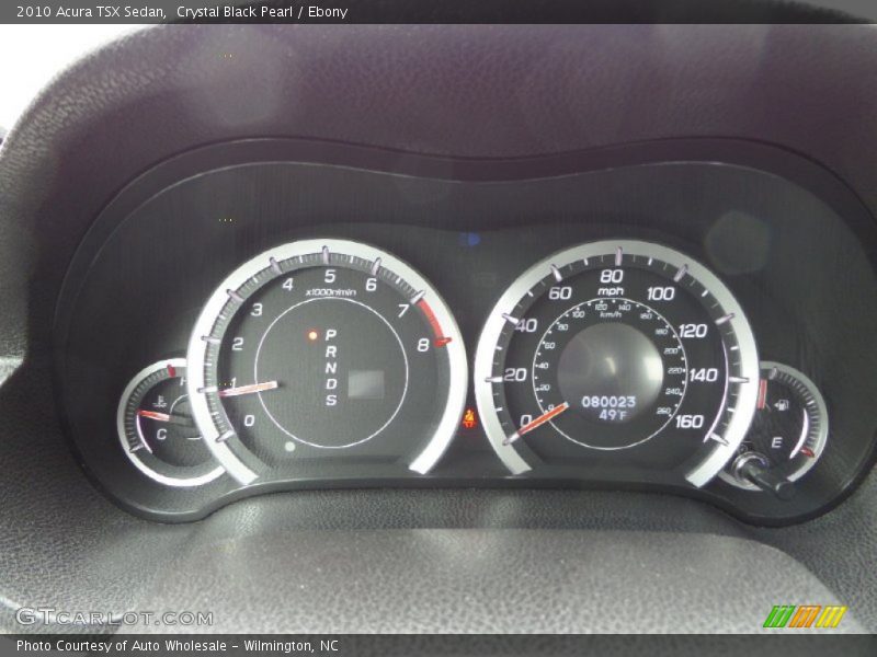 Crystal Black Pearl / Ebony 2010 Acura TSX Sedan