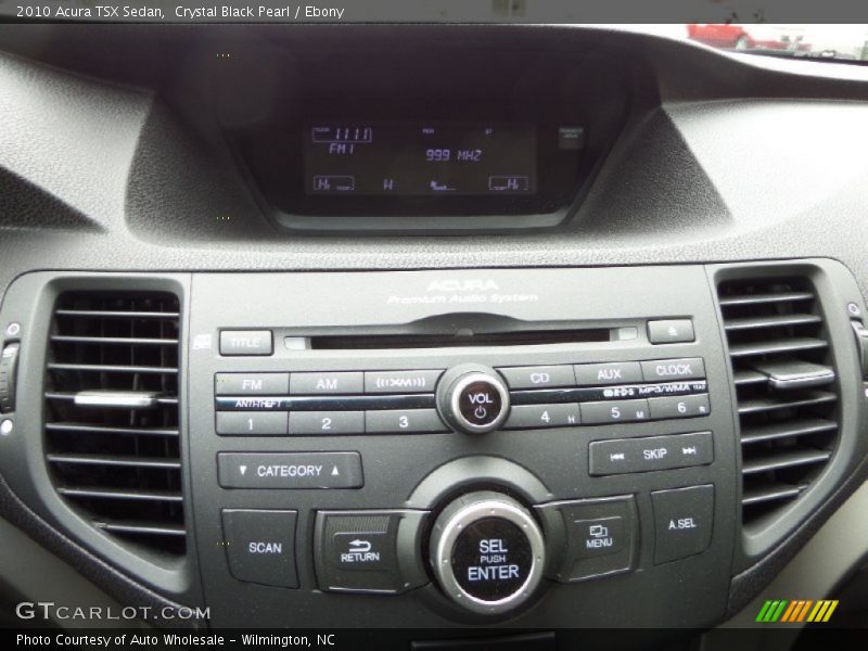 Crystal Black Pearl / Ebony 2010 Acura TSX Sedan